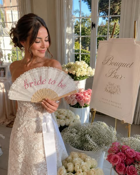 Bridal Shower Bouquet Bar