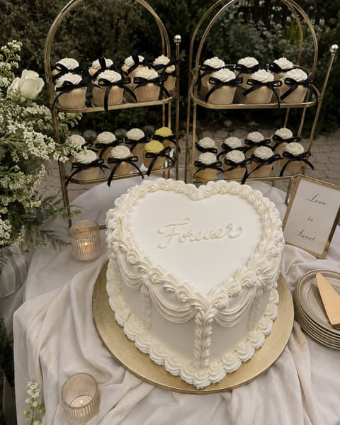 Engagement Party Heart Cake