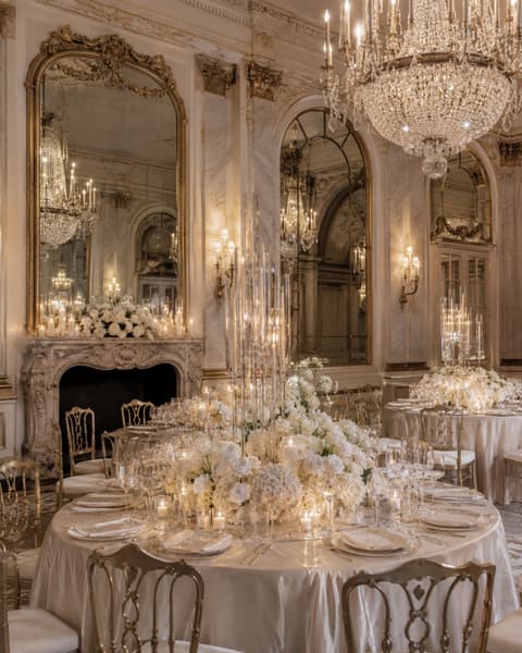 Gilded Ballroom Wedding Reception
