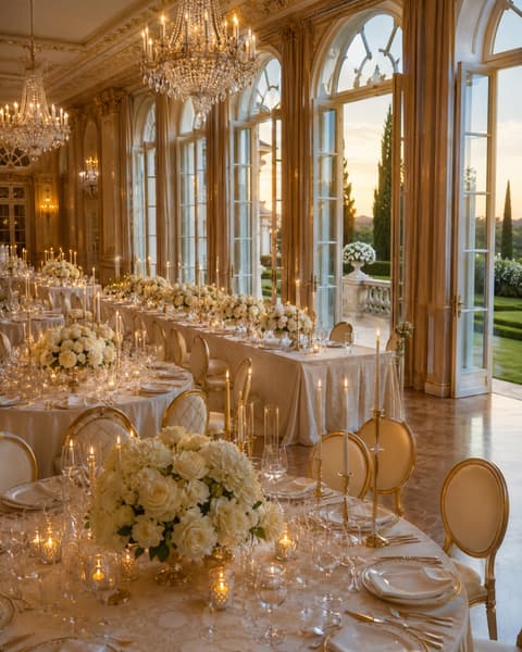 Golden Hour Ballroom Reception