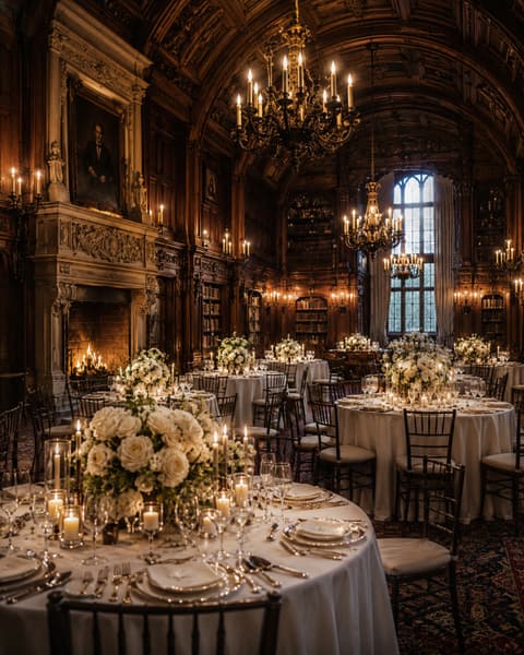Historic Library Wedding Reception