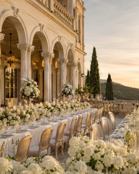 Italian Villa Wedding Reception