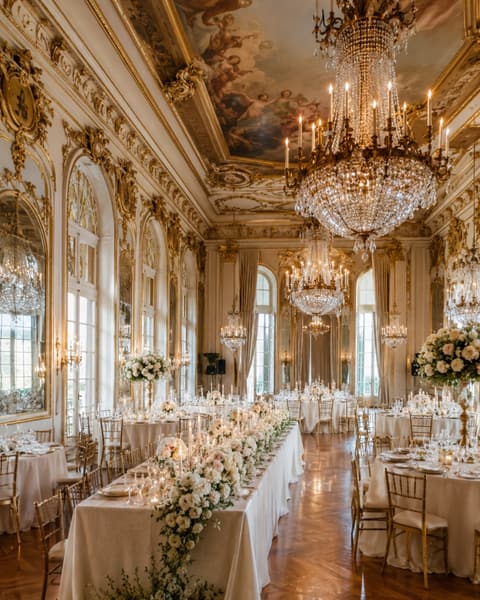 French Chateau Ballroom Reception