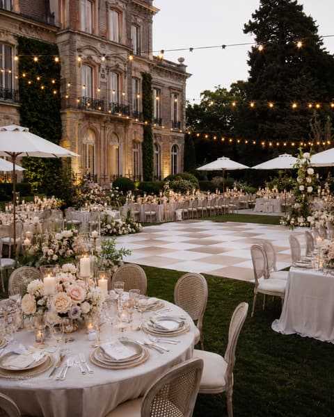 Chateau Garden Wedding Reception