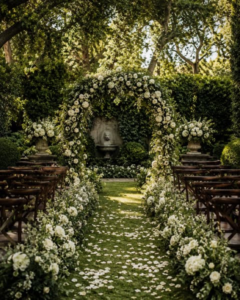 Garden Ceremony Floral Arch