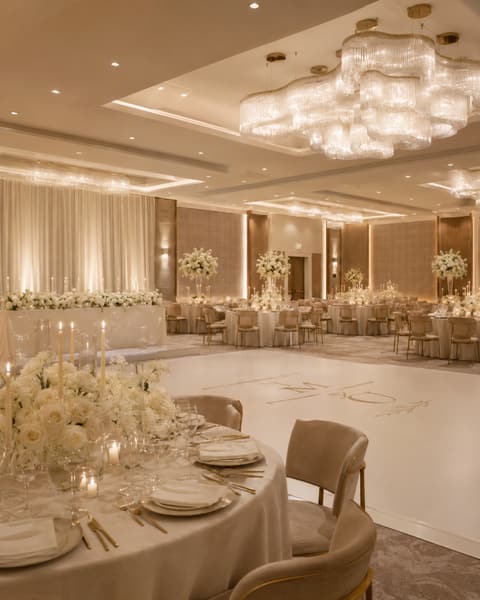 Modern Ballroom Wedding Reception