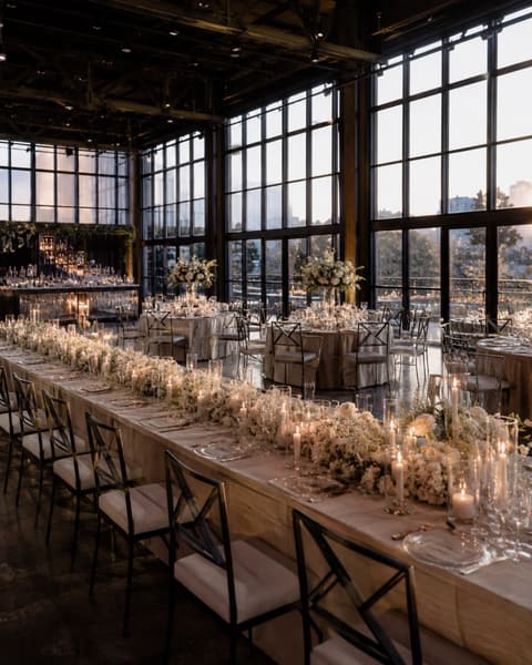 Industrial Loft Wedding Reception