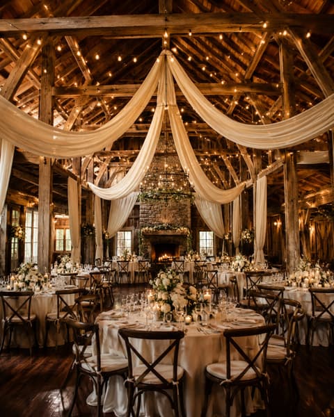 Rustic Barn Wedding Reception
