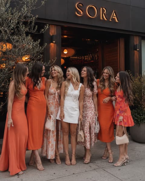 Tequila Sunrise Bachelorette Dinner Outfits
