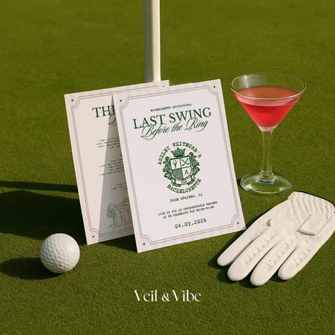 Last Swing Before the Ring Golf Bachelorette Invite