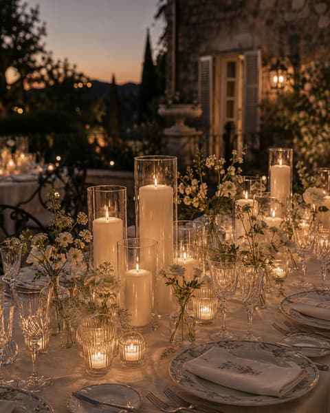 Candlelit Wedding Tablescape