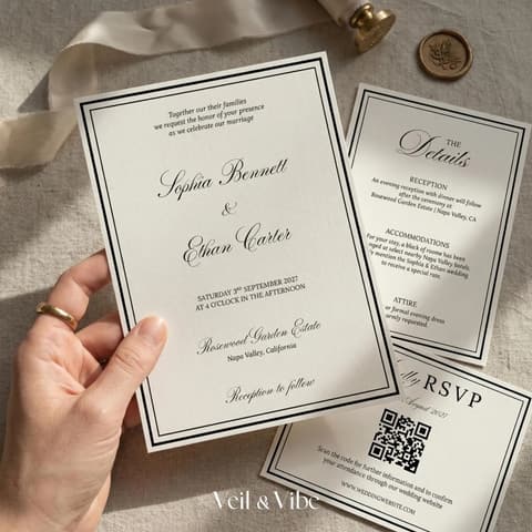 Wedding Invitation Suite Template